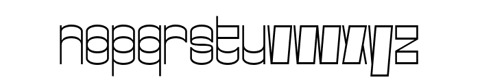 Gustella Boxed Bold Font LOWERCASE