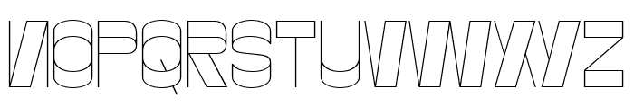 Gustella Boxed Thin Font UPPERCASE