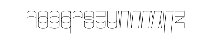 Gustella Boxed Thin Font LOWERCASE