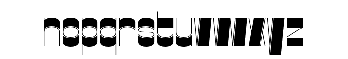Gustella Inline Thin Font LOWERCASE