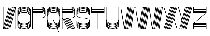 Gustella Stripes Light Font UPPERCASE