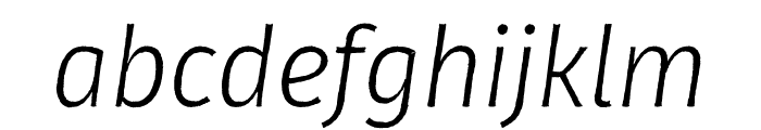 Gute Alte Light Italic Font LOWERCASE