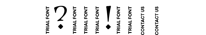 GwenText Trial Light Font OTHER CHARS
