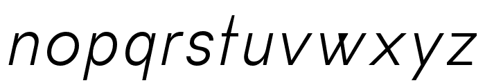 Habitas Extralight Italic Font LOWERCASE