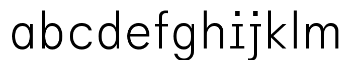 Habitas Extralight Font LOWERCASE