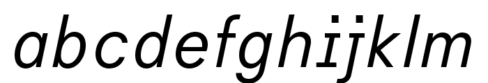 Habitas Light Italic Font LOWERCASE