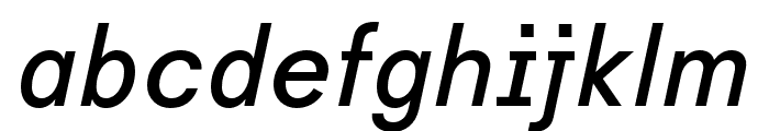 Habitas Regular Italic Font LOWERCASE