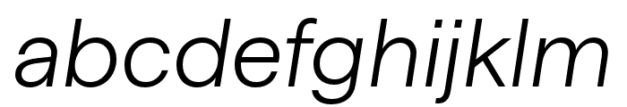 HafferSQTRIAL LightItalic Font LOWERCASE