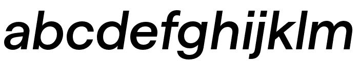 HafferSQTRIAL MediumItalic Font LOWERCASE