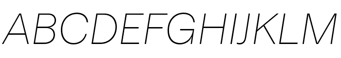 HafferSQTRIAL ThinItalic Font UPPERCASE