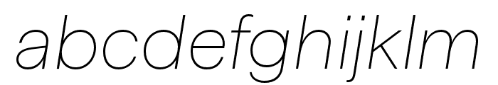 HafferSQTRIAL ThinItalic Font LOWERCASE