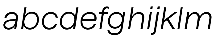 HafferSQXHTRIAL LightItalic Font LOWERCASE