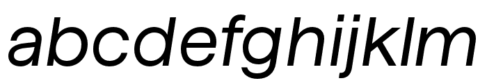 HafferSQXHTRIAL RegularItalic Font LOWERCASE