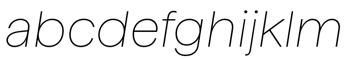 HafferXHTRIAL ThinItalic Font LOWERCASE