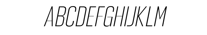 Hagia Pro   Extra Light Italic Font UPPERCASE