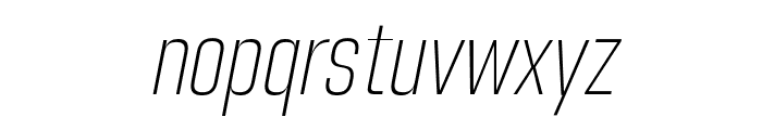 Hagia Pro   Extra Light Italic Font LOWERCASE