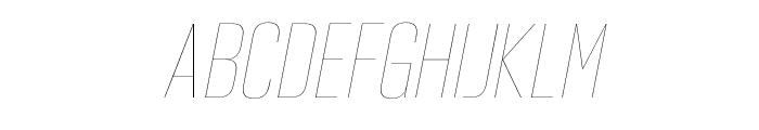 Hagia Pro   Thin Italic Font UPPERCASE