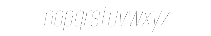 Hagia Pro   Thin Italic Font LOWERCASE