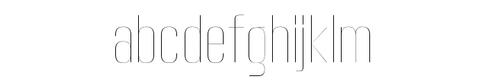 Hagia Pro   Thin Font LOWERCASE