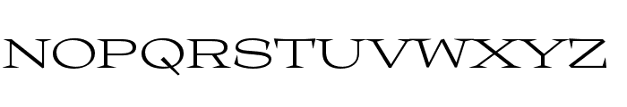 Halibut Serif Expanded Font UPPERCASE