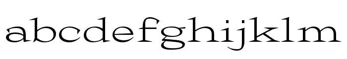 Halibut Serif Expanded Font LOWERCASE