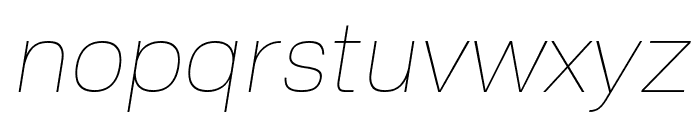 Hando HairLineOblique Font LOWERCASE