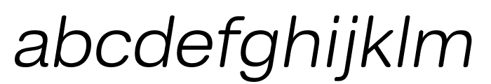 HandoSoft LightOblique Font LOWERCASE