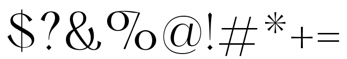 Hatton Regular Font OTHER CHARS