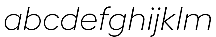 HellixTRIAL LightItalic Font LOWERCASE