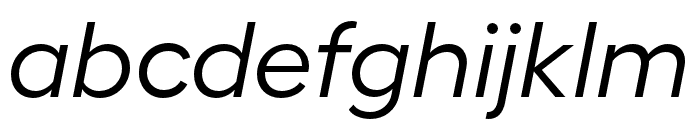 HellixTRIAL RegularItalic Font LOWERCASE