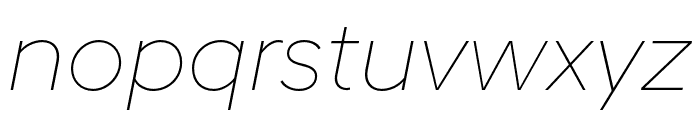 HellixTRIAL ThinItalic Font LOWERCASE