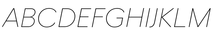 HellixTRIALVF Italics Font UPPERCASE