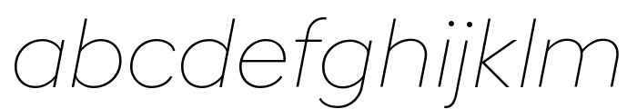 HellixTRIALVF Italics Font LOWERCASE