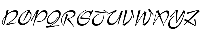 Hemon Script Font UPPERCASE