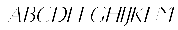 Highfield   Thin Italic Font LOWERCASE