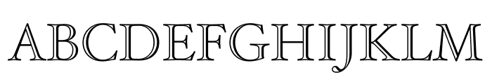 Hoefler Text Engraved No. 1 Font LOWERCASE