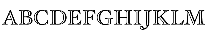 Hoefler Text Engraved No. 2 Font UPPERCASE