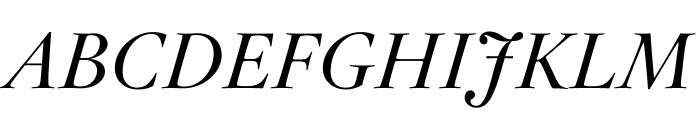 Hoefler Titling Semibold Italic Font UPPERCASE