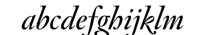 Hoefler Titling Semibold Italic Font LOWERCASE