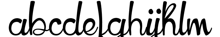 HoneyLlamaDemo Font LOWERCASE