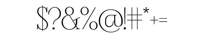 Hook Regular Font OTHER CHARS