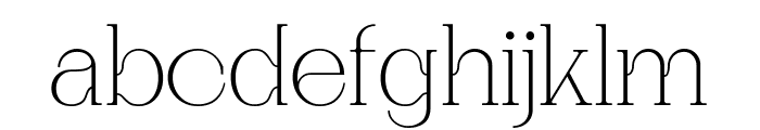 Hook Regular Font LOWERCASE