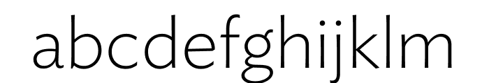 Ideal Sans Extra Light Font LOWERCASE