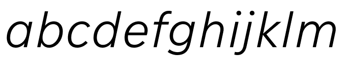 Ilisarniq Light Italic Font LOWERCASE