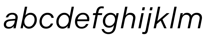 Indivisible Regular Italic Font LOWERCASE