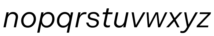 Indivisible Regular Italic Font LOWERCASE