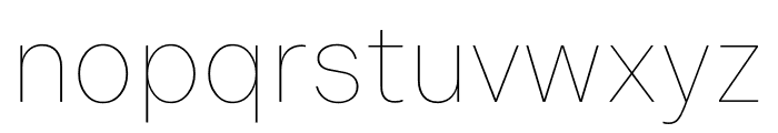 Indivisible Thin Font LOWERCASE