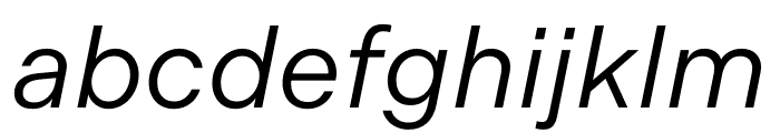Indivisible Variable Italic Font LOWERCASE