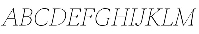 Inferi Thin Italic Font UPPERCASE