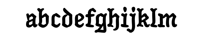 Inkwell Blackletter Bold Font LOWERCASE